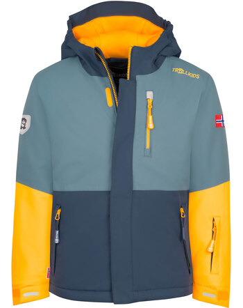 Trollkids Ski-/Winterjacke KIDS HALLINGDAL JACKET - Mango/Mystic Blue/Steel Blue