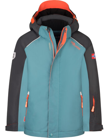 Trollkids Ski-/Winterjacke KIDS HOLMENKOLLEN SNOW PACKET PRO - Stormy Blue/Black/Flame Orange