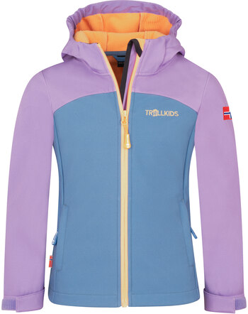 Trollkids Softshell-Jacke 'Girls Kristiansand Jacket XT' - Violet Sorbet/Cornflower