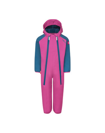 Trollkids Softshell-Overall 'Kids Nordkapp Overall' - Bright Berry/Madeira Blue
