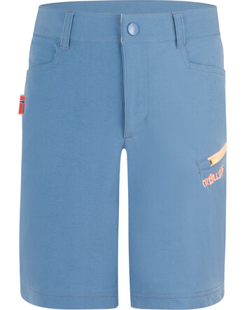 Trollkids Softshell-Shorts 'Haugesund' mit UPF30+ - Cornflower/Coral Hazelnut
