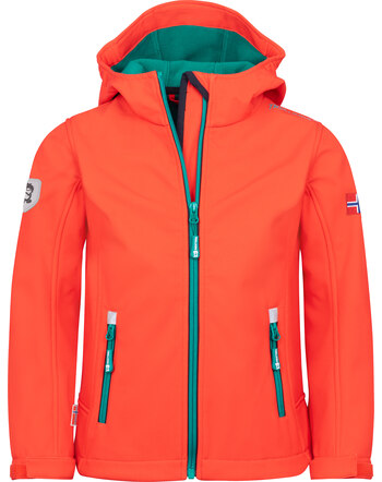 Trollkids Softshelljacke 'Kids Trollfjord' - Chili Red
