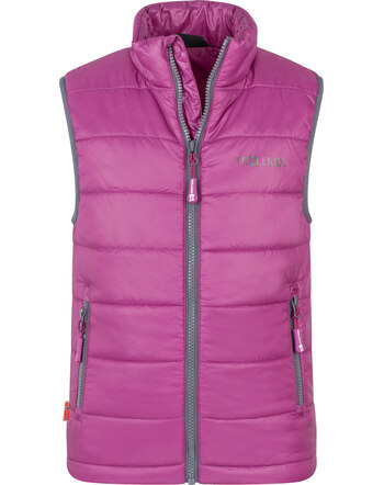 Trollkids Stepp-Weste 'Trondheim' mit Stehkragen - Fresh Berry/Graphite