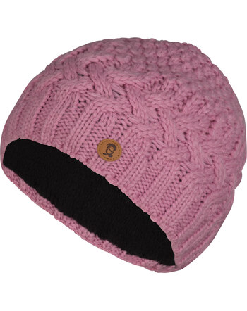 Trollkids Strick-Mütze GIRLS RAULAND CAP - Pink Dawn