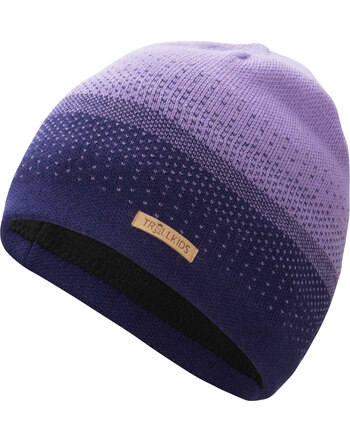 Trollkids Strick-Mütze KIDS MERINO CAP - Dark Purple/Violet