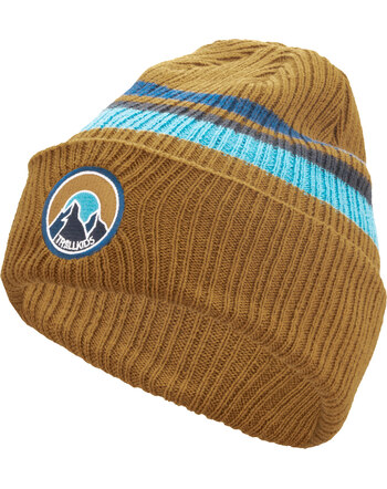 Trollkids Strick-Mütze KIDS SPITSBERGEN - Bronze/Dolphin Blue/Black