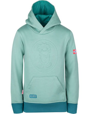 Trollkids Sweatpullover Kapuze KIDS LILLEHAMMER SWEATER glacier green