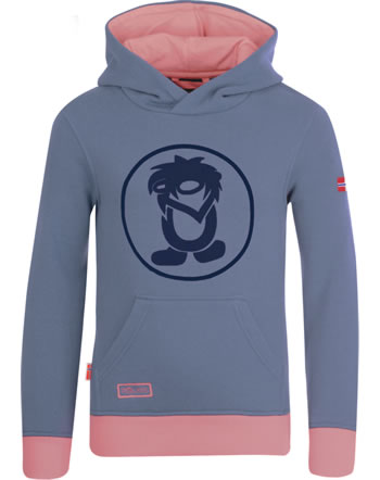 Trollkids Sweatpullover m. Kapuze KIDS TROLL SWEATER blue/antique rose