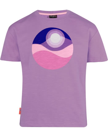 Trollkids T-shirt à manches courtes UV 30+ GIRLS HALSAFJORD T lilac