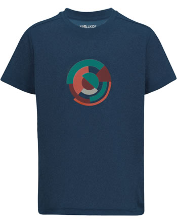 Trollkids T-Shirt Kurzarm  UV 30+ SOGNEFJORD T mystic blue