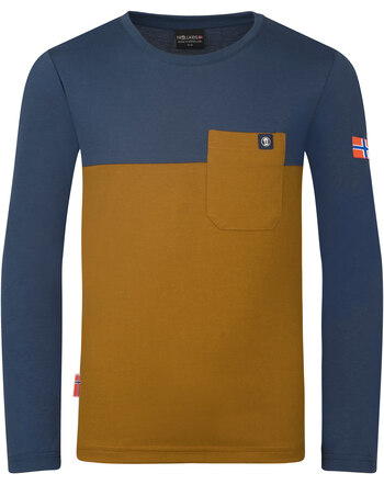 Trollkids Langarmshirt KIDS BERGEN LONGSLEEVE - Bronze/Mystic Blue