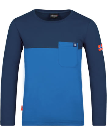 Trollkids T-Shirt long sleeve KIDS BERGEN LONGSLEEVE navy/medium blue