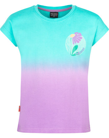 Trollkids T-Shirt 'Yttersand Beach' aus 100 % Baumwolle - Aquamarine/Violet Sorbet