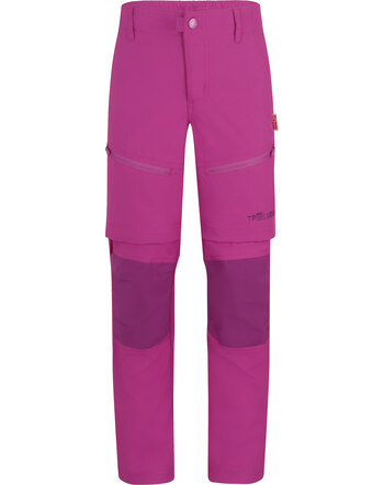 Trollkids Trekking-Hose 'Nordfjord Zip-Off' mit Knie- und Gesäßverstärkung - Fresh Berry