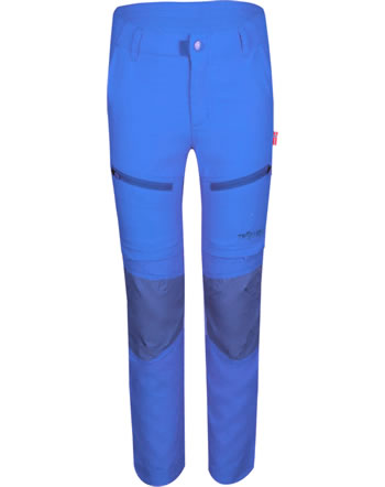 Trollkids Trekking pants Zip-Off KIDS NORDFJORD Slim Fit glow blue 853-168