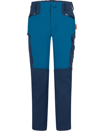 Trollkids Trekking-/Outdoorhose 'Kids Seiland' mit 5 Taschen - Mystic Blue/Saphire Blue