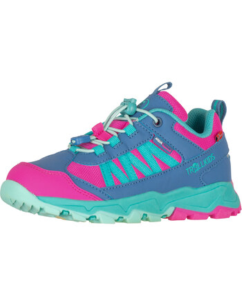 Trollkids Trekking-/Wanderschuhe 'Tronfjell Hiker Low' - Light Magenta/Cornflower/Aquamarine/Morning Dew