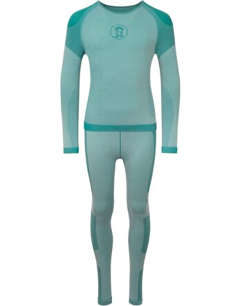 Trollkids Unterwäsche-Set KIDS HEMSEDAL BASELAYER SET - Ocean Green