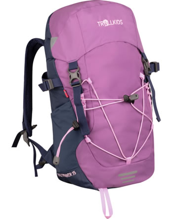 Trollkids Hiking backpack FJELL TREKKER 15 L pink/violet blue/rose