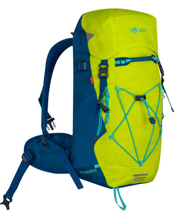 Trollkids Kids Wanderrucksack FJELL TREKKER  22 L - Cool Lime/Summer Night/Aqua Mint