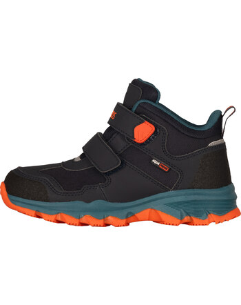 Trollkids Wanderschuhe KIDS KJERAK HIKER - Black/Stormy Blue/Flame Orange