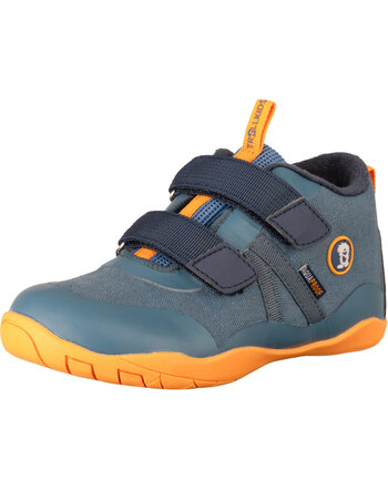 Trollkids Barfuß-Winter-Wanderschuhe KIDS HALINGDAL - Steel Blue/Mango