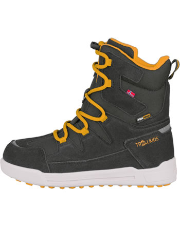 Trollkids Winter Boots KIDS FINNMARK anthracite/golden yellow