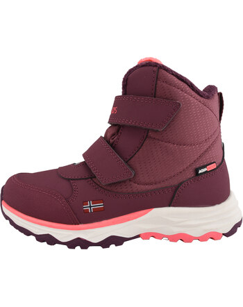 Trollkids Winter-Boots 'Kids Hafjell' mit Fleece-Futter - Frozen Berry/Deep Ruby /Pink Salmon