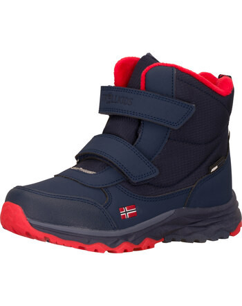 Trollkids Winter-Boots 'Kids Hafjell Winter Boots' mit Fleece-Futter - Chili Red/Navy/Mystic Blue
