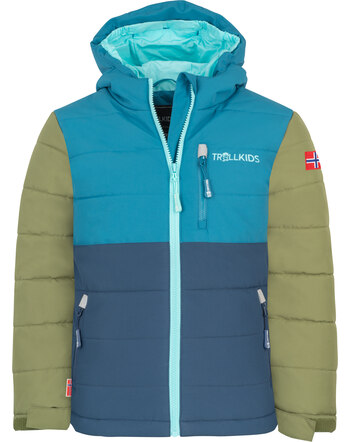 Trollkids Winter-Jacke Ski-Jacke KIDS HEMSEDAL XT - Dark Marine/Mystic Blue/Pine Green