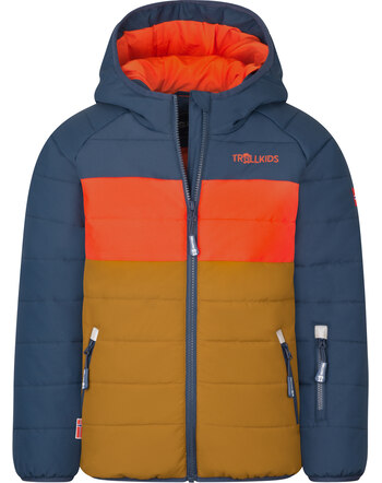 Trollkids Winter-/Ski-Jacke KIDS HAFJELL PRO - Bronze/Mystic Blue/Orange