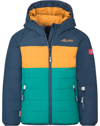 Trollkids Winter-/Ski-Jacke KIDS HAFJELL PRO - Dark Cyan/Mystic Blue