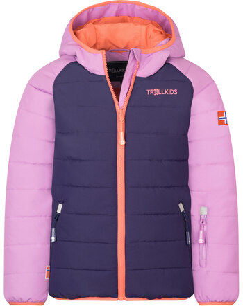 Trollkids Winter-/Ski-Jacke KIDS HAFJELL PRO - Deep Violet/Light Violet/Coral Pink