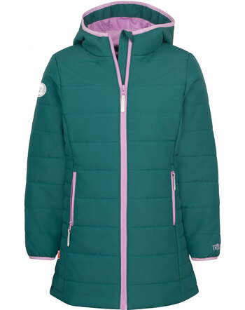 Trollkids Winter-/Steppmantel GIRLS STAVANGER - Midnight Petrol/Light Violet