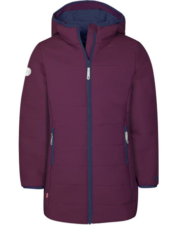 Trollkids Winter-/Steppmantel GIRLS STAVANGER - Plum/Navy 