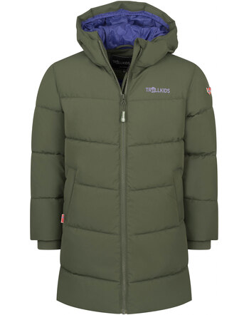 Trollkids Winter-/Steppmantel mit Kaupze GIRLS AURLAND XT - Ivy/Dark Purple/Black