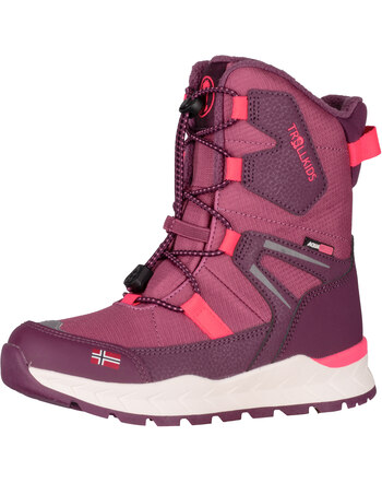 Trollkids Winter-Schuhe/-Stiefel 'Kids Nordkapp Winter Boots XT' - Frozen Berry/Deep Ruby/Pink Salmon