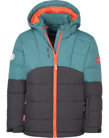 Trollkids Winterjacke KIDS GRYLLEFJORD - Stormy Blue/Black/Flame Orange