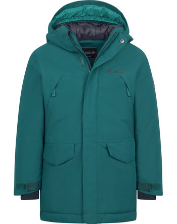 Trollkids Winterjacke/Parka 'Kids Harstad' mit Kapuze - Dark Cyan/Black