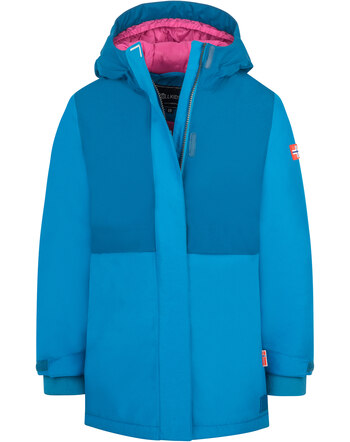 Trollkids Wintermantel 'Girls Hovden Coat' - Madeira Blue/Bright Berry