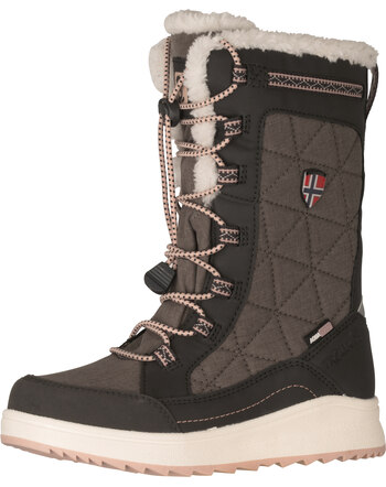 Trollkids Winterstiefel mit Schnellschnürsystem 'Girls Arendal Winter Boots PRO' - Anthracite/Light Rose