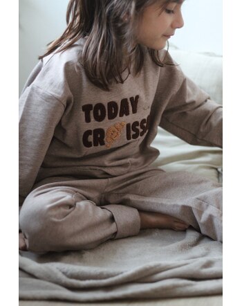 Vacvac Studio Set Sweater/ Pullover + Sweathose  - Brown Natural Melange