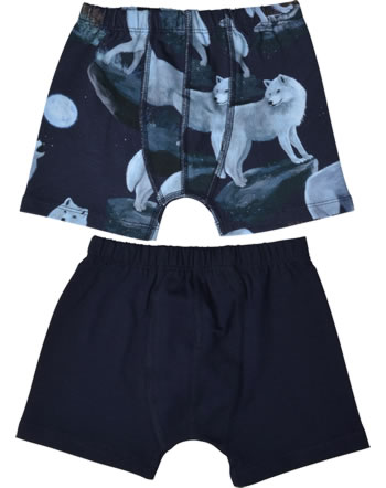Walkiddy Boxer Shorts 2 pieces SINGING WOLFS blue