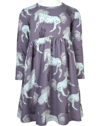Walkiddy Dress long sleeve SCHIMMEL HORSES purple