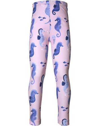Walkiddy leggings BLUE SEAHORSES purple