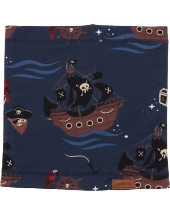 Walkiddy Loop Scarf Tube PIRATE SHIPS blue PS22-224 GOTS