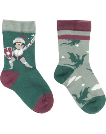 Walkiddy Socks with motif set of 2 KNIGHT castleland