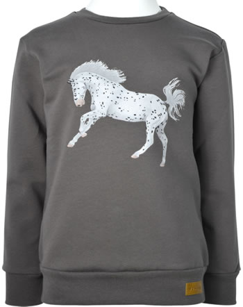 Walkiddy Sweatshirt SCHIMMEL HORSES brown