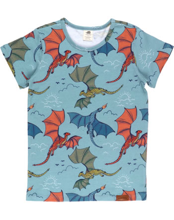 Walkiddy T-Shirt short sleeve COLORFUL DRAGONS blue