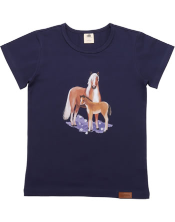 Walkiddy T-Shirt Kurzarm LITTLE & BIG HORSES blau